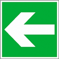 Podlahová značka – Ukazatel směru vpravo/vlevo, 40 cm × 40 cm