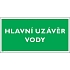 Tabulka – Hlavní uzávěr vody